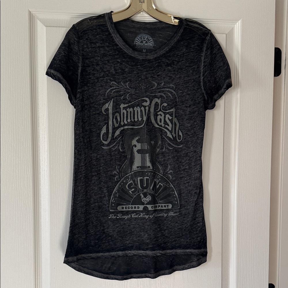 Johnny Cash Graphic Tee - Black ladies size medium